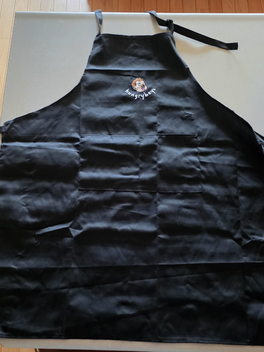Black Apron with Embroidered Logo The Boys- Hungry Boy Hot Sauce